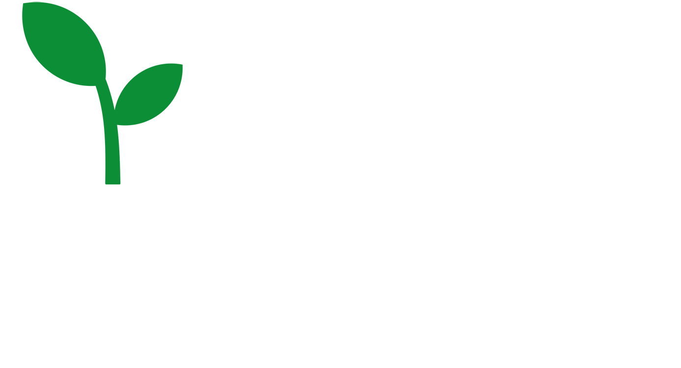 Hreinir Garðar logo hvítt